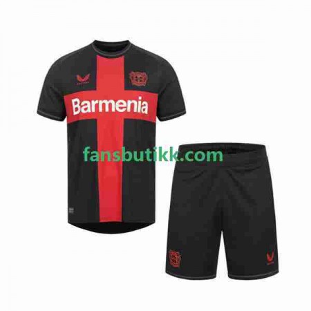 Fotballdrakt Bayer 04 Leverkusen Barn Hjemmetrøye 2023-2024 Kortermet